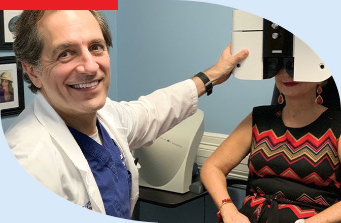 Eye Doctor The Woodlands Dr Julio Arroyo with Patient